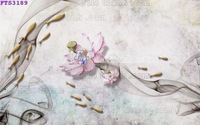 File gốc File in tranh tường hiện đại FTS3189 (in lụa) tranh phong thủy