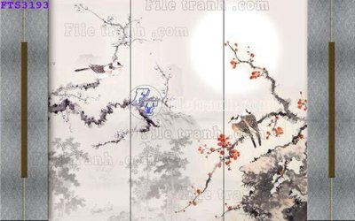 File PSD File in tranh tường hiện đại FTS3193 (gốc) nhiều lớp (multi-layer)