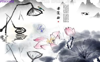 File in trần File in tranh tường hiện đại FTS3202 (bản gốc) đại dương