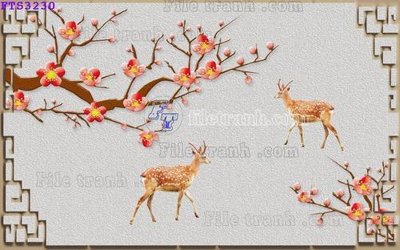 File gốc File in tranh tường hiện đại FTS3230 (phiên bản chuẩn) để in ấn