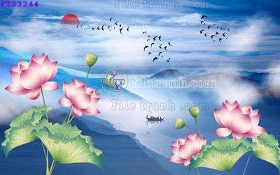 File tranh gốc PSD File in tranh tường hiện đại FTS3244 còn nguyên layer