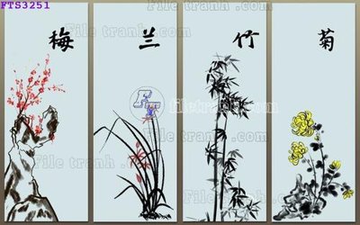 File gốc File in tranh tường hiện đại FTS3251 (chuẩn màu) cho in offset