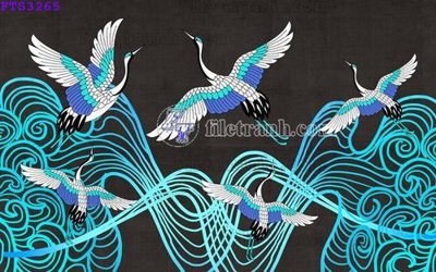 Tải file File in tranh tường hiện đại FTS3265 (gốc) chủ đề hoa sen