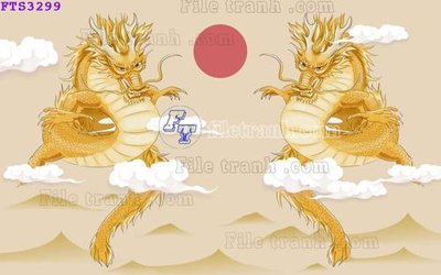 Ảnh gốc File in tranh tường hiện đại FTS3299 (nét căng) in mica