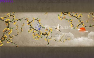 File ảnh File in tranh tường hiện đại FTS3311 (gốc) cho trang trí nội thất