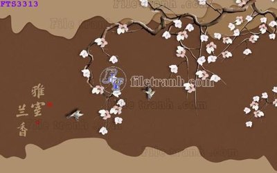 File gốc File in tranh tường hiện đại FTS3313 (phong cách) châu Âu