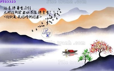 File tranh in trần File in tranh tường hiện đại FTS3323 (ảnh gốc siêu nét)