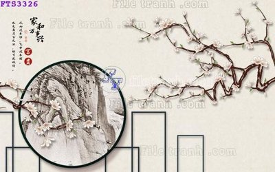 File in ấn File in tranh tường hiện đại FTS3326 (bản gốc) sắc nét