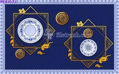 File PSD File in tranh tường hiện đại FTS3372 (gốc) tách lớp chi tiết