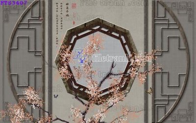 File gốc File in tranh tường hiện đại FTS3407 (cho in ấn) từ kho Filetranh