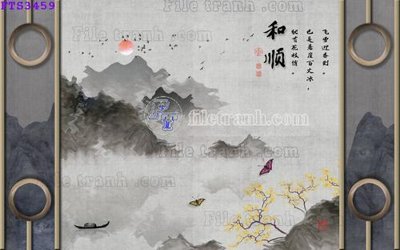 Tải file tranh gốc File in tranh tường hiện đại FTS3459 chất lượng cao