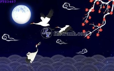 File tranh File in tranh tường hiện đại FTS3487 (gốc) in backlit film