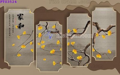 File tranh File in tranh tường hiện đại FTS3524 (gốc) in film