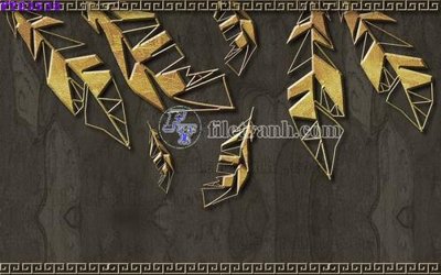 File gốc File in tranh tường hiện đại FTS3538 (in lụa) tranh mã đáo