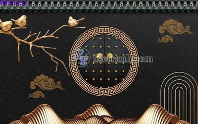 File gốc File in tranh tường hiện đại FTS3553 (in ấn) màu sắc trung thực