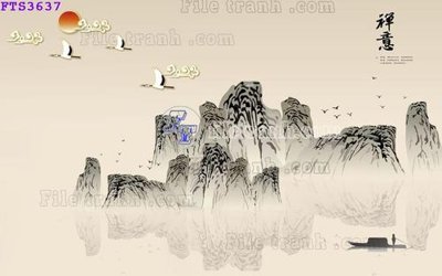 File gốc File in tranh tường hiện đại FTS3637 (thiết kế) cho in ấn