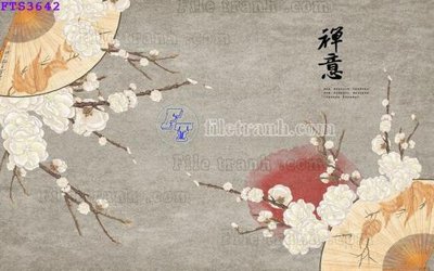File in trần File in tranh tường hiện đại FTS3642 (file gốc) xuyên sáng