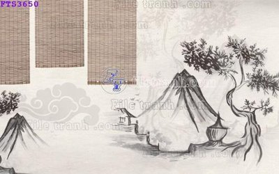 File tranh gốc File in tranh tường hiện đại FTS3650 (bản quyền) file PSD