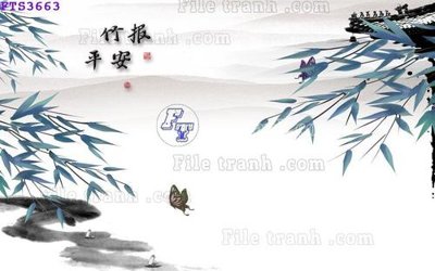 File in lụa File in tranh tường hiện đại FTS3663 (phong cảnh) File in tranh tường hiện đại FTS3663