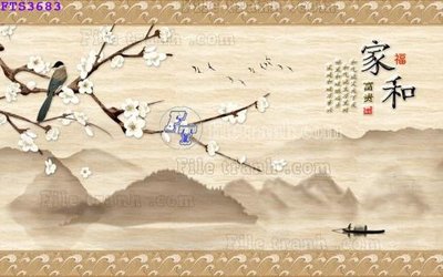 File in trần File in tranh tường hiện đại FTS3683 (bản gốc) bầu trời