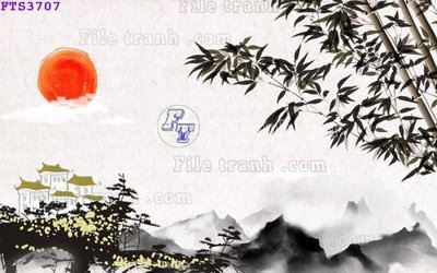 File in lụa File in tranh tường hiện đại FTS3707 (chất lượng cao) File in tranh tường hiện đại FTS3707