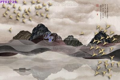 File gốc File in tranh tường hiện đại FTS3721 (thiết kế) cho in ấn