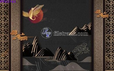 File in trần File in tranh tường hiện đại FTS3743 (bản gốc) mây trời