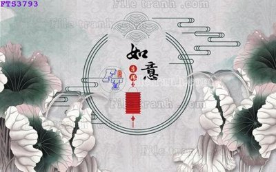 File gốc File in tranh tường hiện đại FTS3793 (in 3D) nghệ thuật