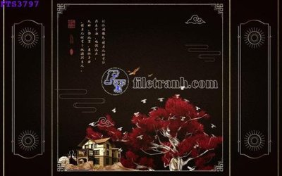 Tải file gốc File in tranh tường hiện đại FTS3797 dùng cho in ấn