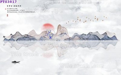 File ảnh File in tranh tường hiện đại FTS3817 (gốc) in PP, decal