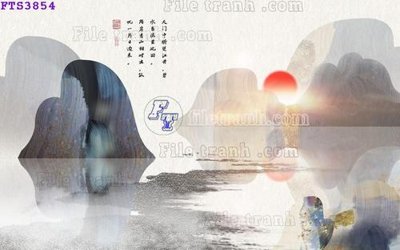 File gốc in ấn File in tranh tường hiện đại FTS3854 chuẩn màu CMYK