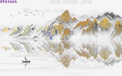 File tranh File in tranh tường hiện đại FTS3865 (bản gốc) in canvas