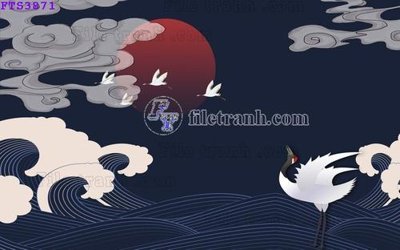 File in ấn File in tranh tường hiện đại FTS3871 (bản gốc) sắc nét