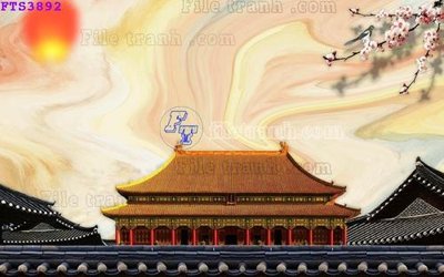 File ảnh File in tranh tường hiện đại FTS3892 (gốc) trang trí khách sạn