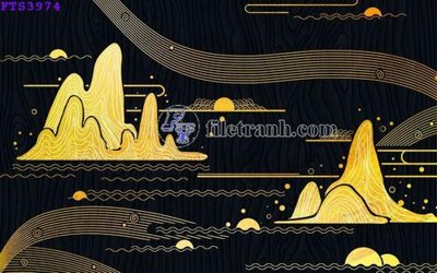 File PSD File in tranh tường hiện đại FTS3974 (gốc) tách lớp chi tiết