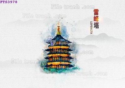 File gốc File in tranh tường hiện đại FTS3978 (chuẩn màu) cho in offset