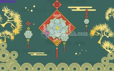 File tranh in trần File in tranh tường hiện đại FTS3992 (ảnh gốc siêu nét)