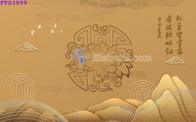 File gốc in ấn File in tranh tường hiện đại FTS3999 chất lượng vượt trội