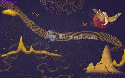 File PSD File in tranh tường hiện đại FTS4020 (gốc) nhiều lớp (multi-layer)