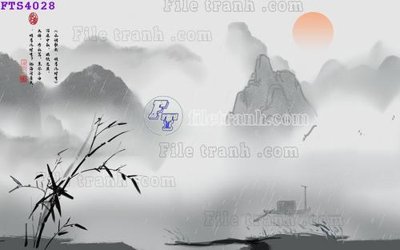 File PSD File in tranh tường hiện đại FTS4028 (bản gốc) đã tách nền