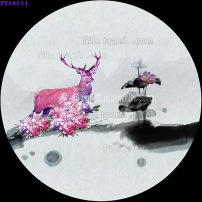 File ảnh File in tranh tường hiện đại FTS4031 (gốc) cho trang trí nhà hàng