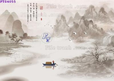 Tải file File in tranh tường hiện đại FTS4055 (gốc) in ấn chất lượng