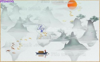 File tranh gốc File in tranh tường hiện đại FTS4095 (bản đẹp) độc quyền