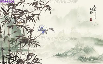 File gốc File in tranh tường hiện đại FTS4103 (in tráng gương) ốp tường