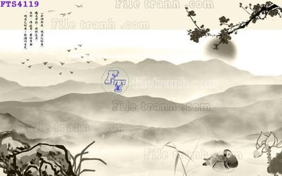 File ảnh File in tranh tường hiện đại FTS4119 (gốc) cho trang trí nội thất