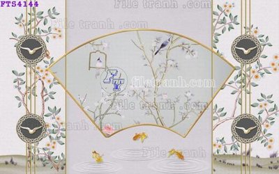 File gốc File in tranh tường hiện đại FTS4144 (in lụa) chi tiết cao