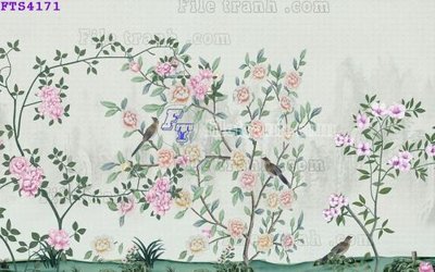 File PSD File in tranh tường hiện đại FTS4171 (bản gốc) đã tách nền