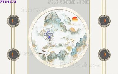 Download file gốc File in tranh tường hiện đại FTS4173 (in lụa) nghệ thuật