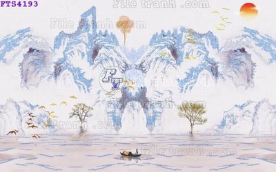 File gốc File in tranh tường hiện đại FTS4193 (in mica) làm quà tặng