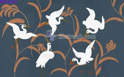 File in lụa File in tranh tường hiện đại FTS4198 (tân cổ điển) File in tranh tường hiện đại FTS4198